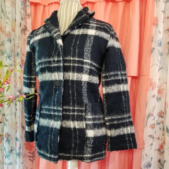 🌻🌺🌻OLD NAVY FUZZY WOOL BLEND COAT JACKET!! - Picture 3 of 5